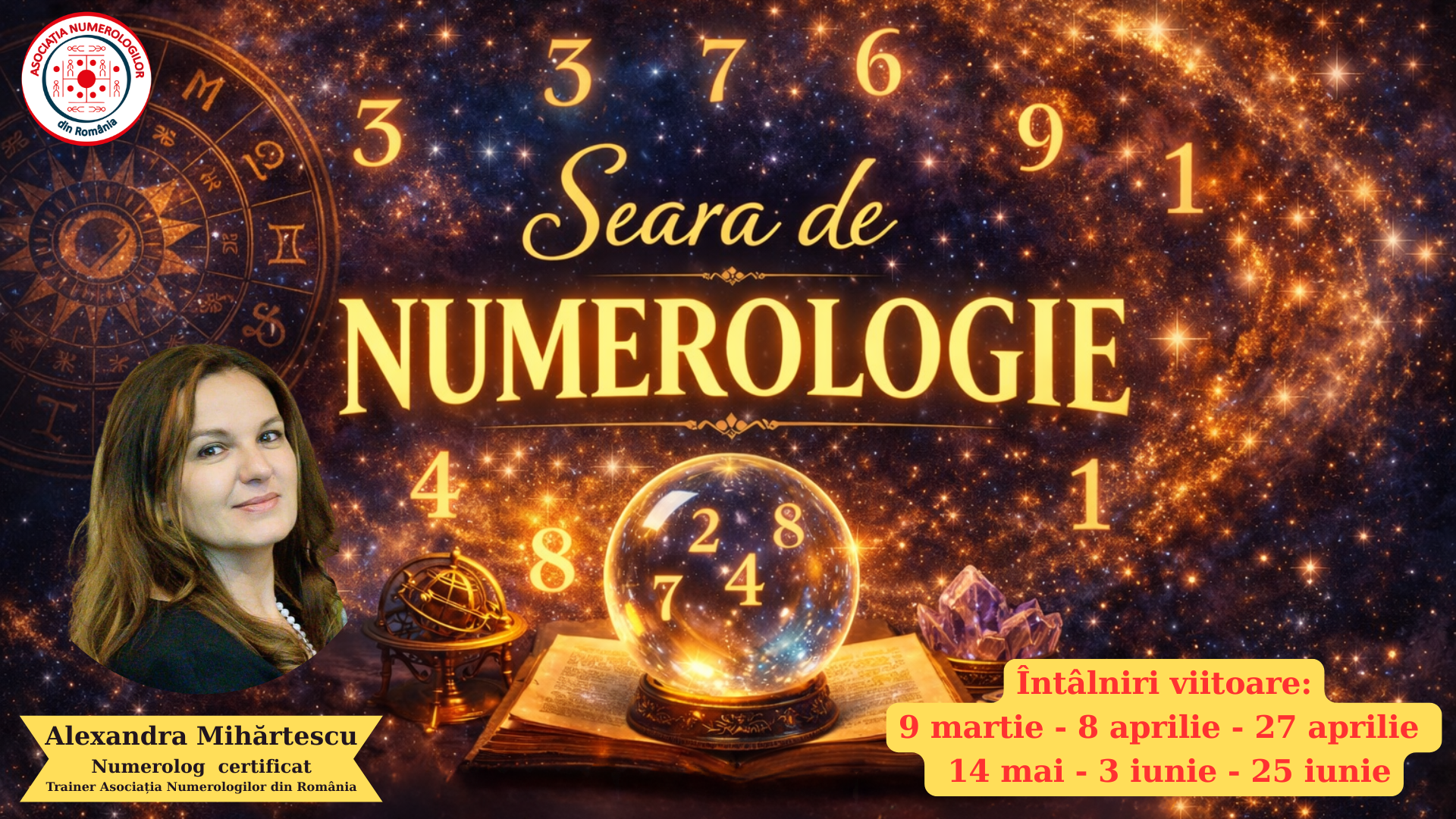 Seara de Numerologie. Eveniment online gratuit pentru pasionați de Cifre și Tainele Vieții
