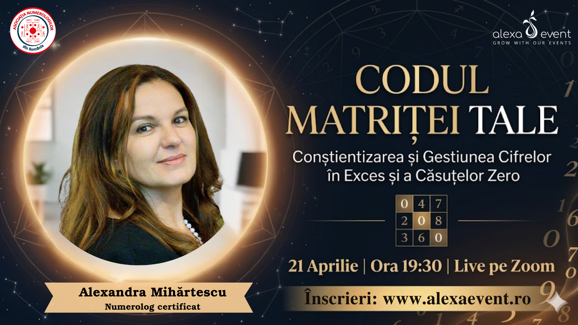 Workshop online.Conștientizarea și gestionarea cifrelor în exces și a căsuțelor zero